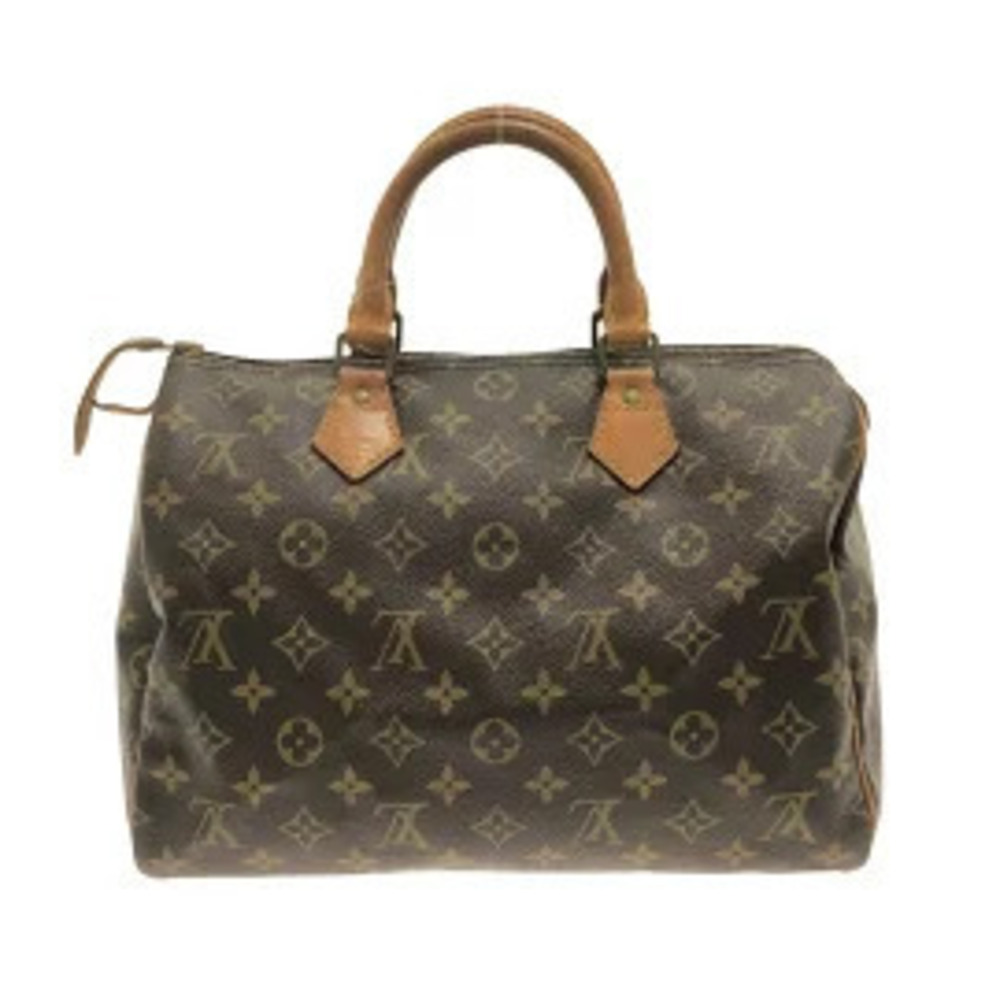 Louis Vuitton Monogram Speedy Handbag Canvas Brown